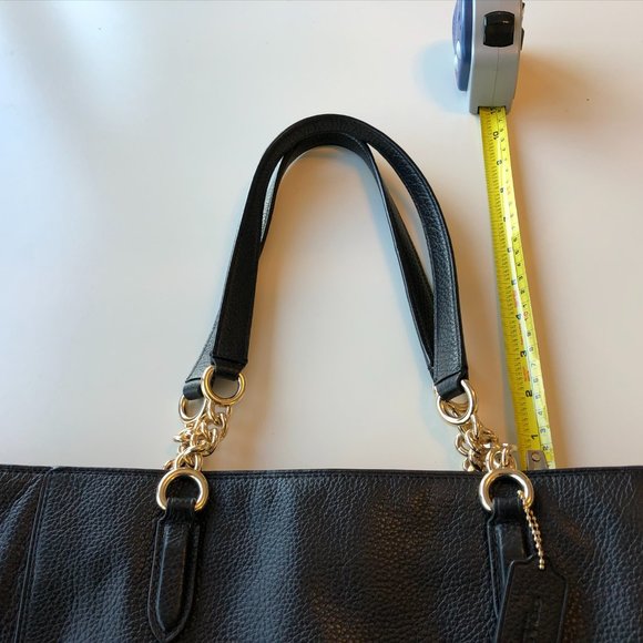 Coach black leather large handbag - Picture 12 of 13